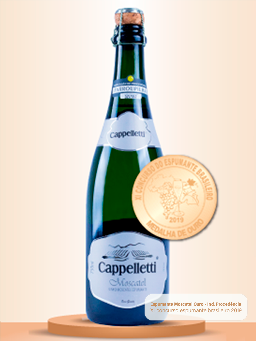 Espumante Moscatel Ouro - Ind. Procedência
                                                                                XI concurso espumante brasileiro 2019